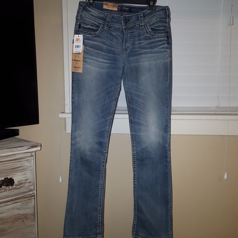 Women's Silver Brand Boot Cut Jeans